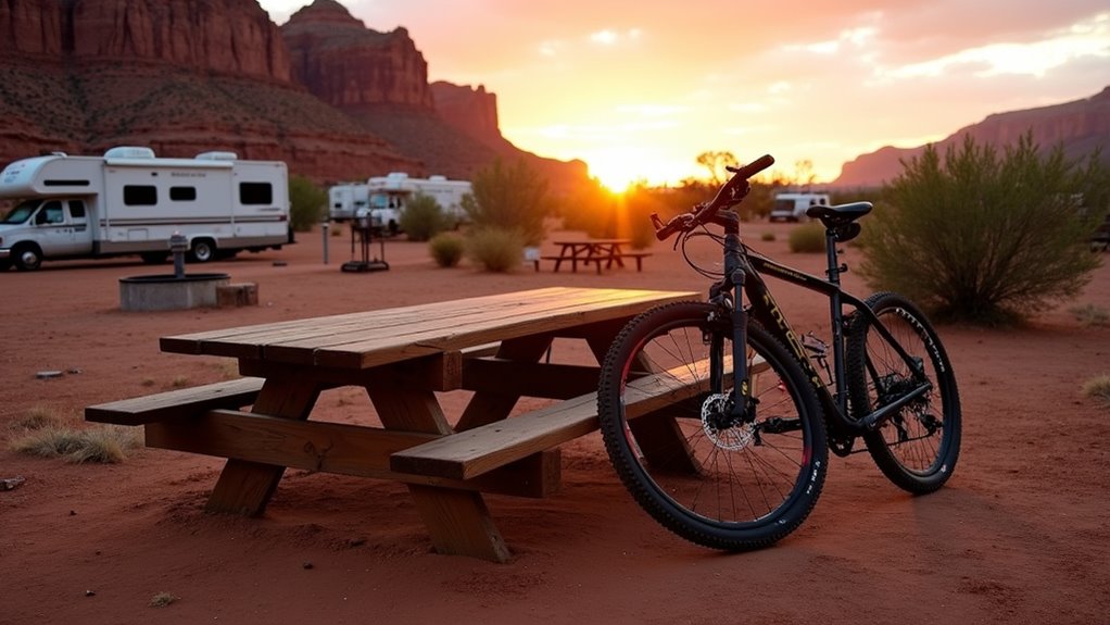 comfortable camping in nature