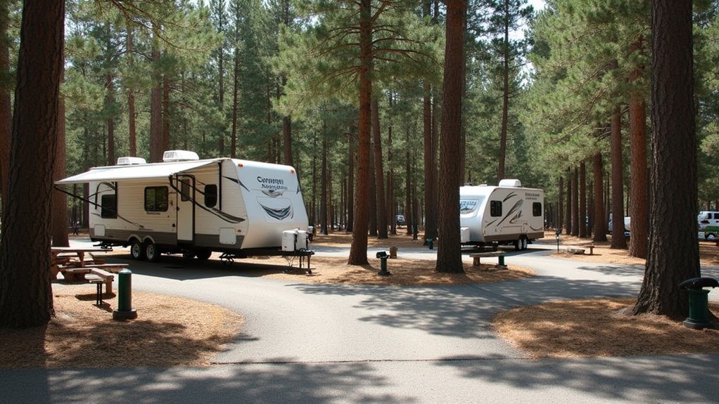 comfortable camping park amenities