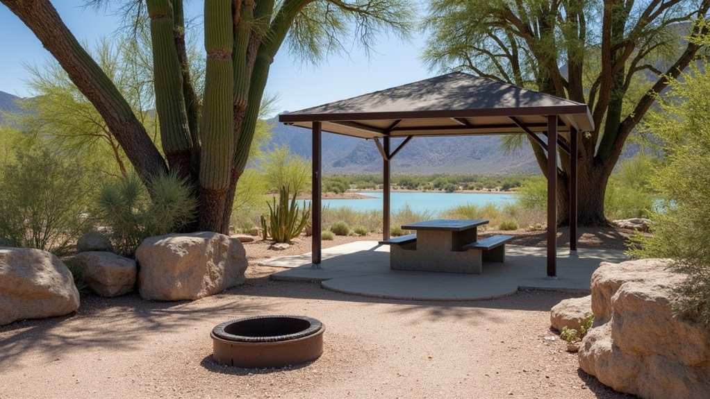 comfortable desert camping amenities