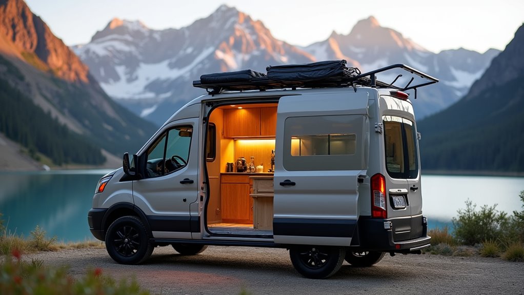 comfortable van interior design