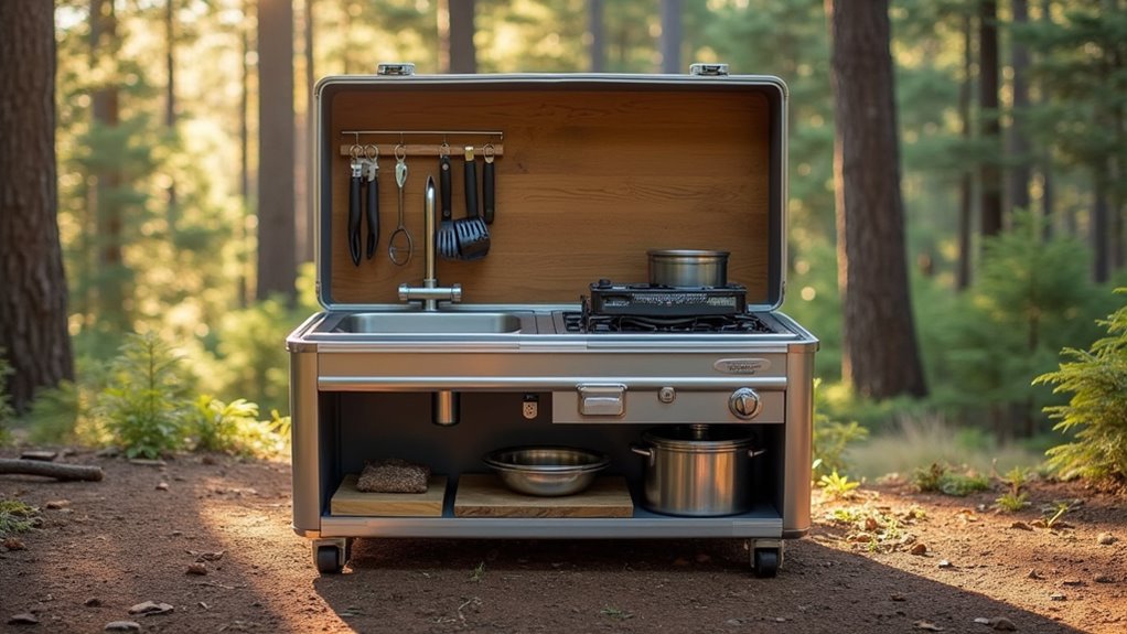 compact versatile outdoor cooking system