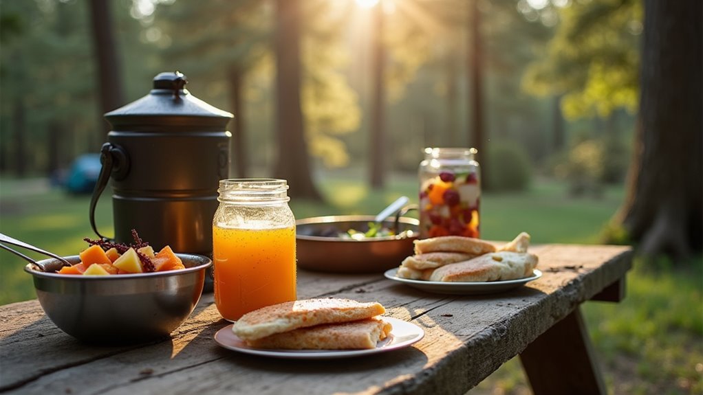 cool no cook camping meals