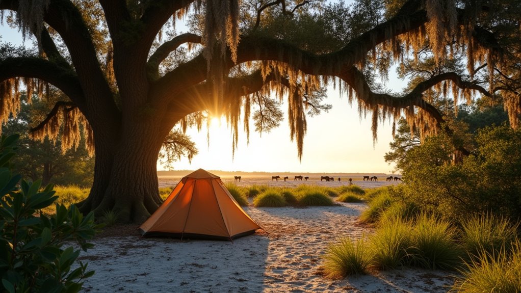 cumberland island primitive camping