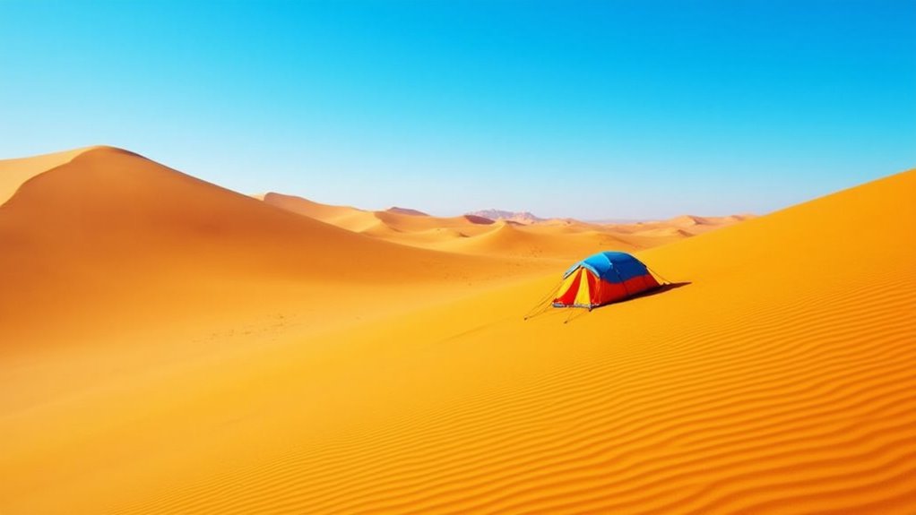 desert camping star gazing
