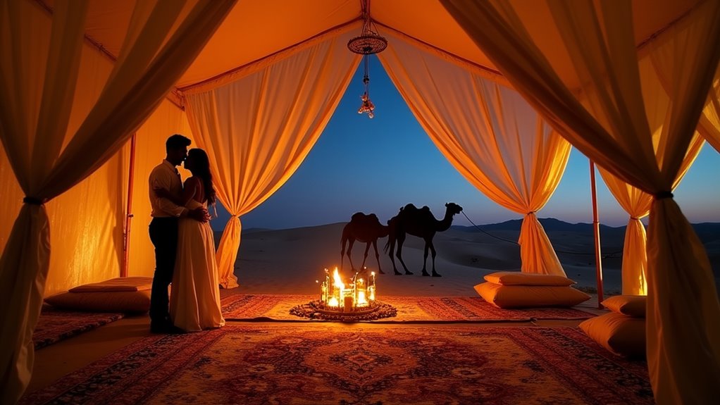 desert romance under stars