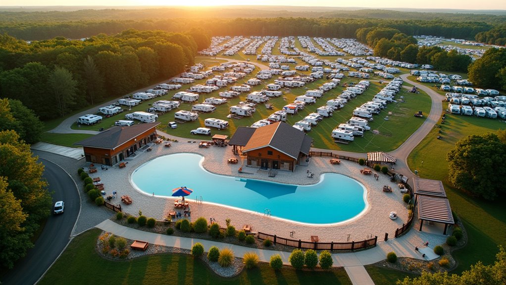 diverse campsites and amenities