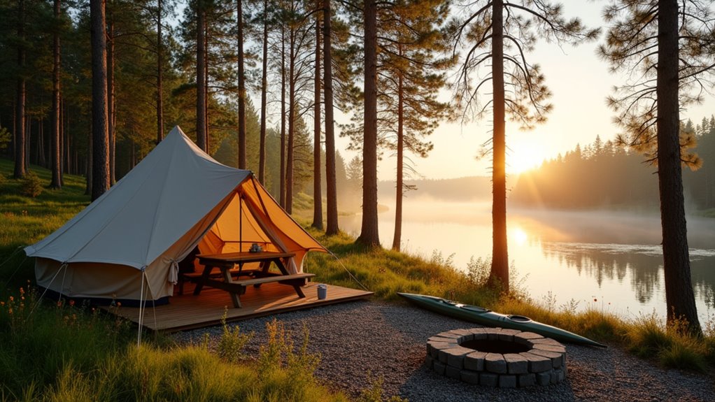 diverse landscapes sustainable camping