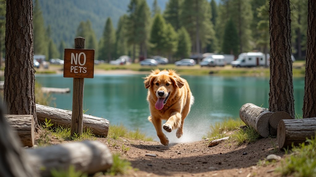 dog friendly camping limitations