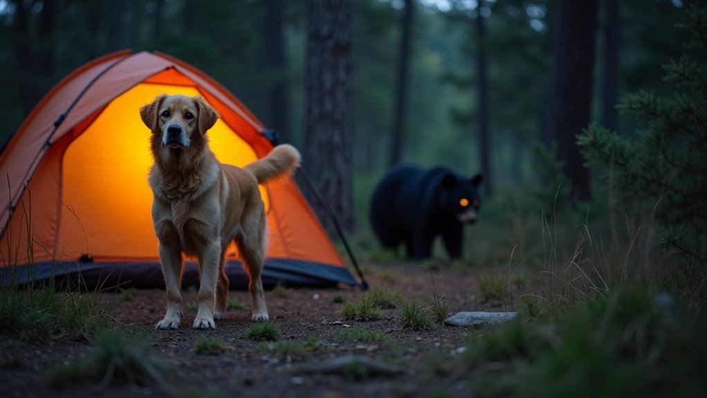 dogs deter wildlife attract predators