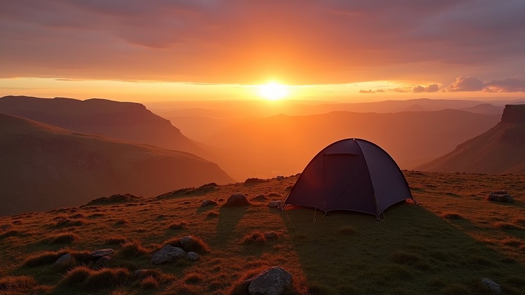 dramatic landscapes and camping