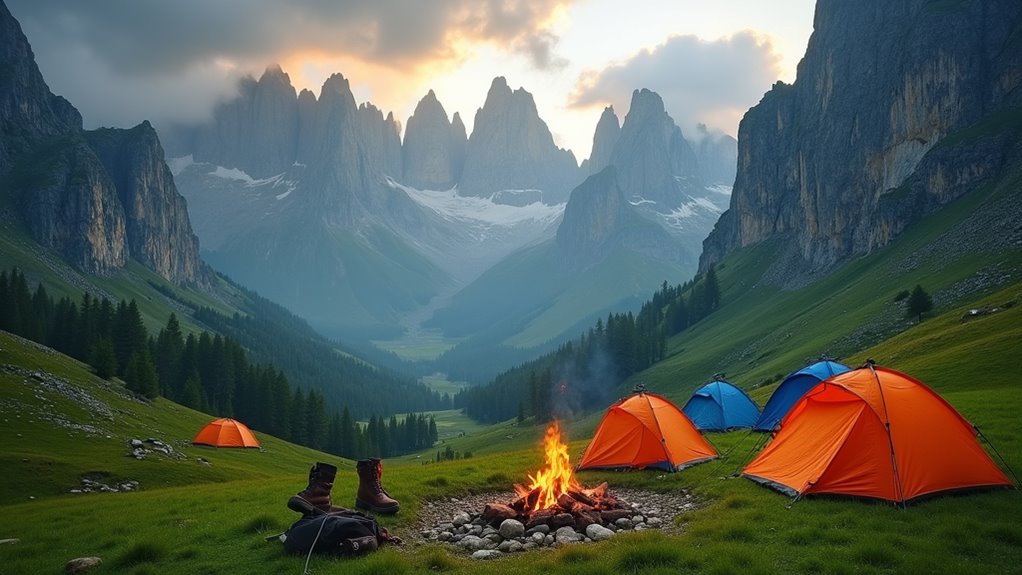 dramatic peaks affordable camping