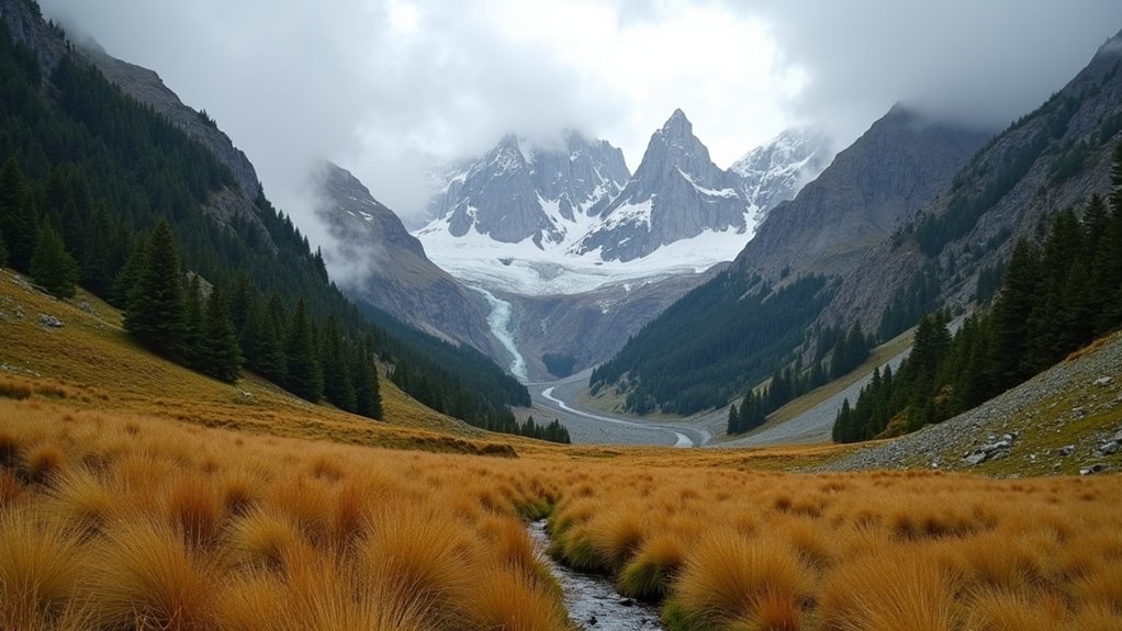 dramatic wilderness alpine scenery