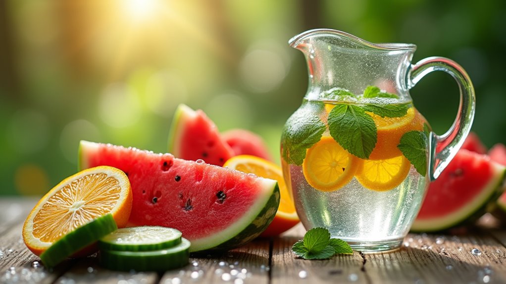 eat water rich fruits vegetables