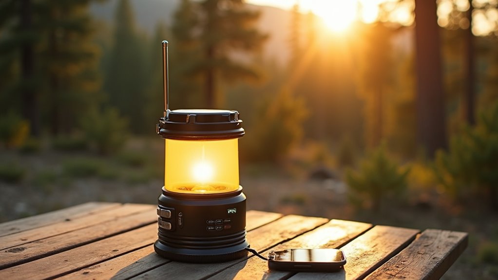 efficient solar powered camping lantern