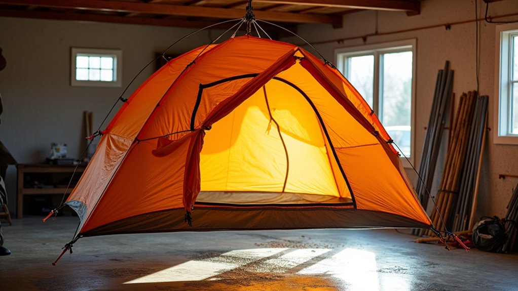 ensure tent is completely dry
