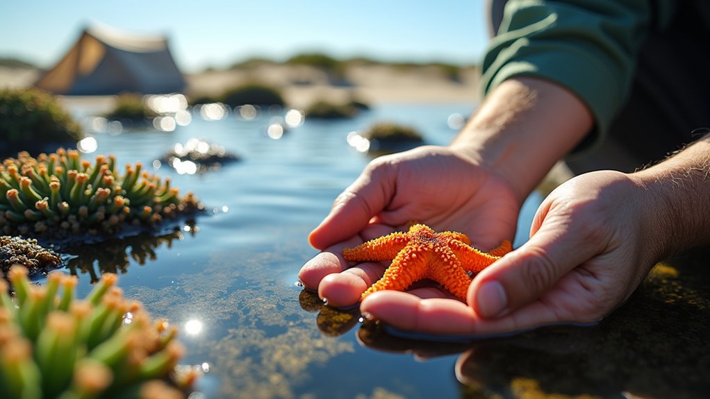 exploring tide pools freely
