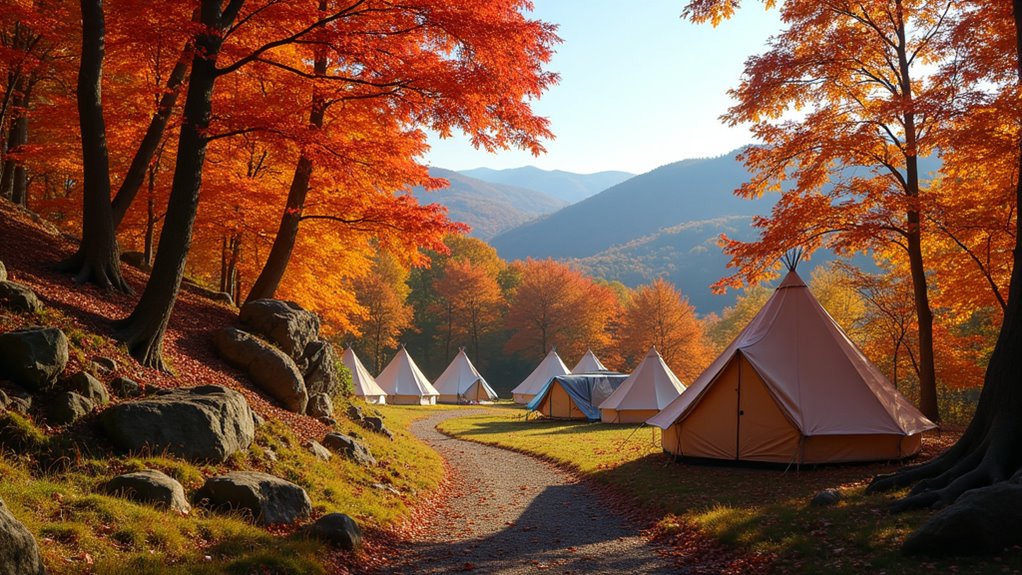 fall foliage camping budget