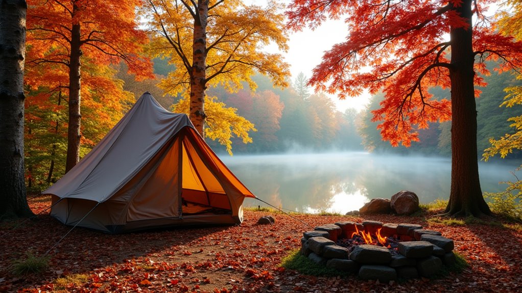 fall foliage camping experience