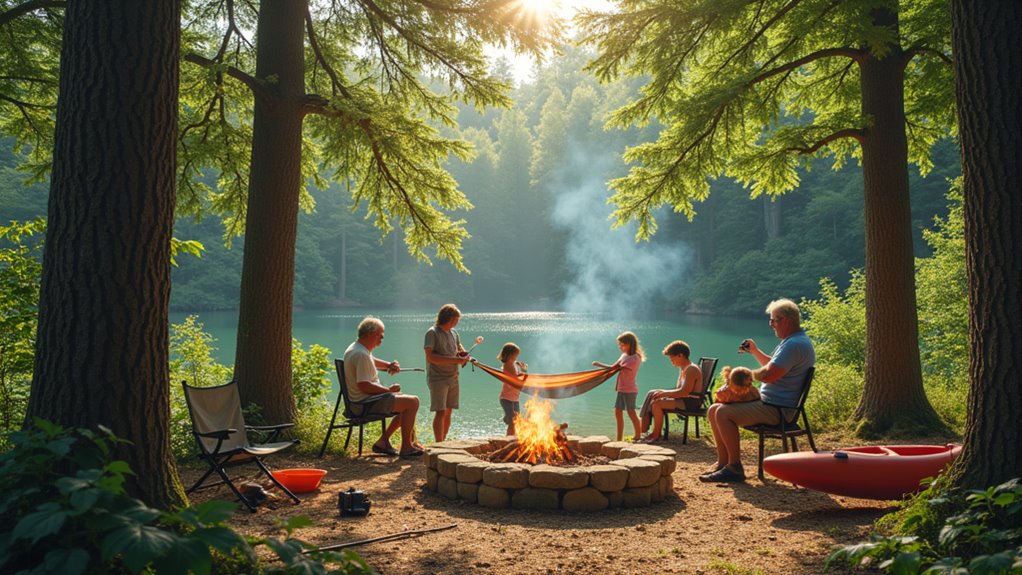 family camping adventure activities
