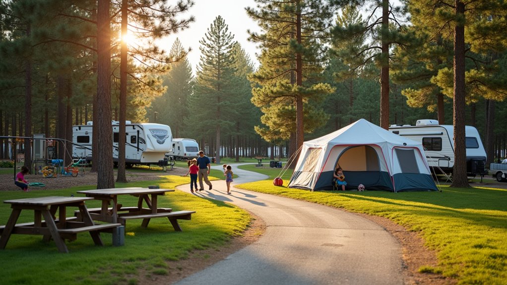 family friendly campsite amenities