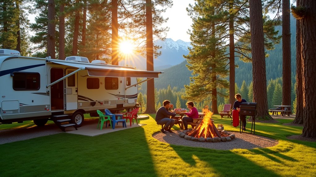 family friendly modern amenities camping