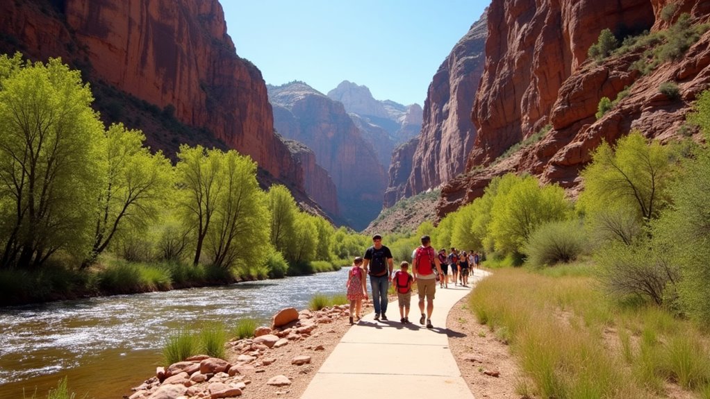 family friendly zion park trails