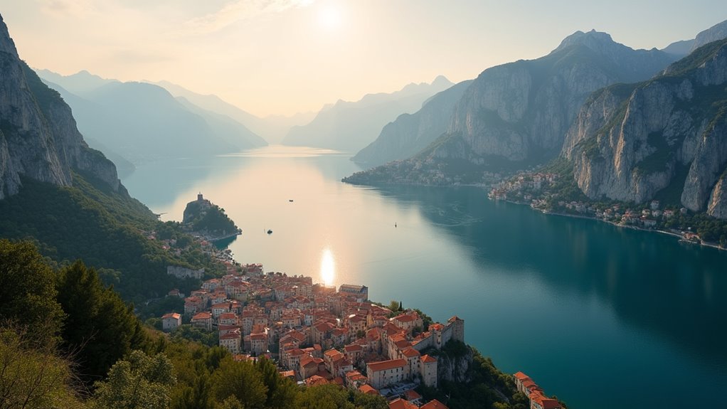 fjord like montenegrin coastline