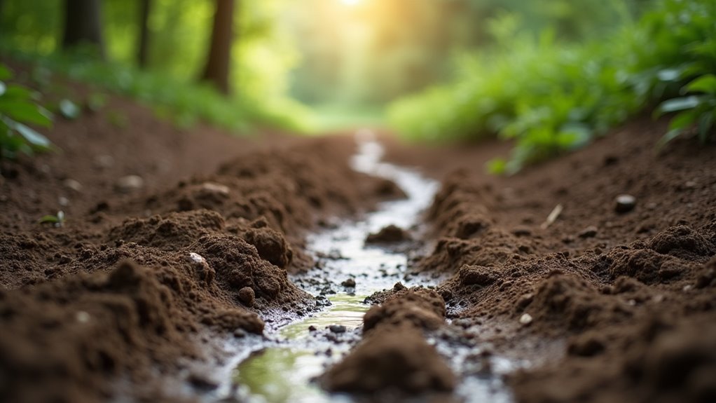 flat well drained leveled ground