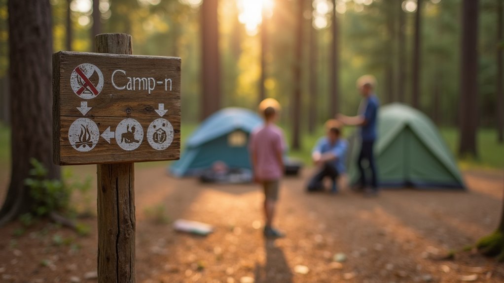 follow campground rules carefully