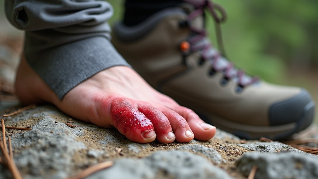 foot friction causes blisters