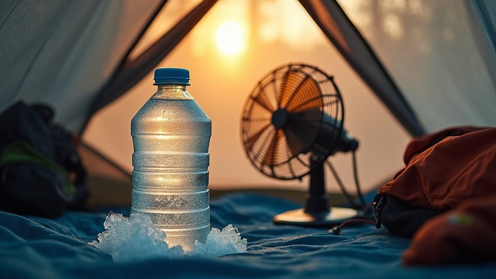 freeze bottles for cool air
