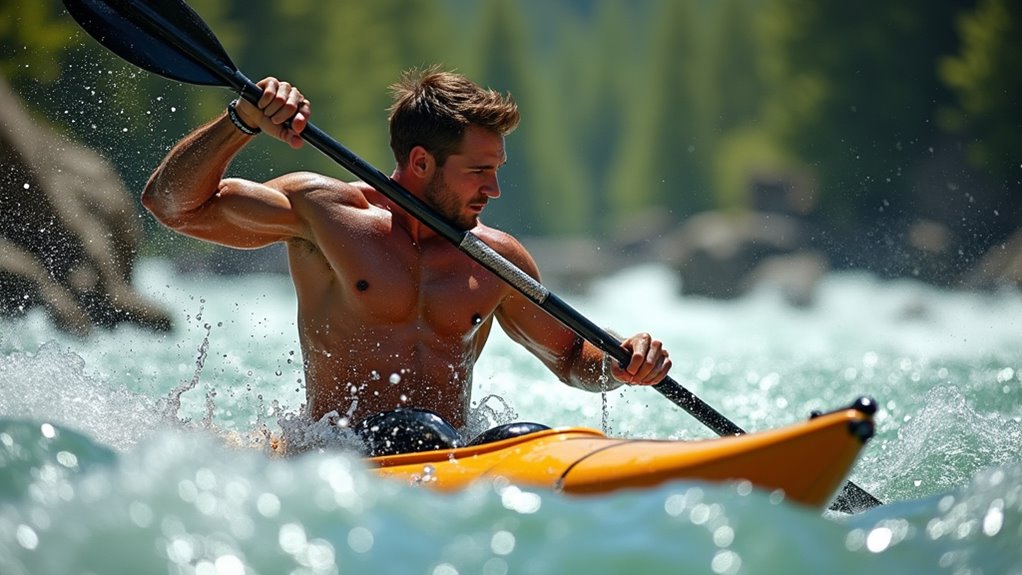 full body water paddling workout
