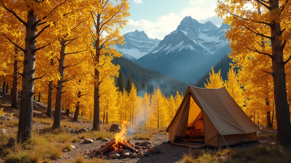 golden aspen fall camping