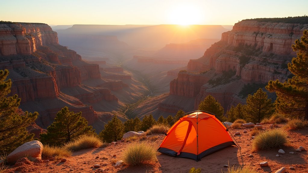 grand canyon camping amenities and views
