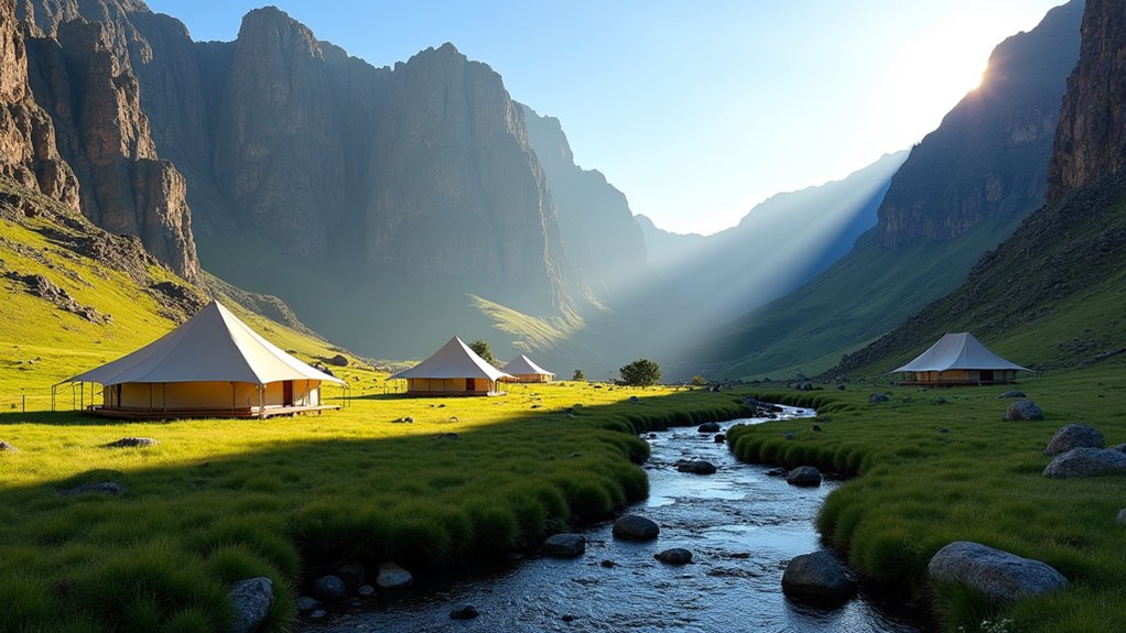 high altitude camping adventure