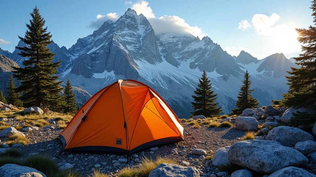 high altitude mountain camping