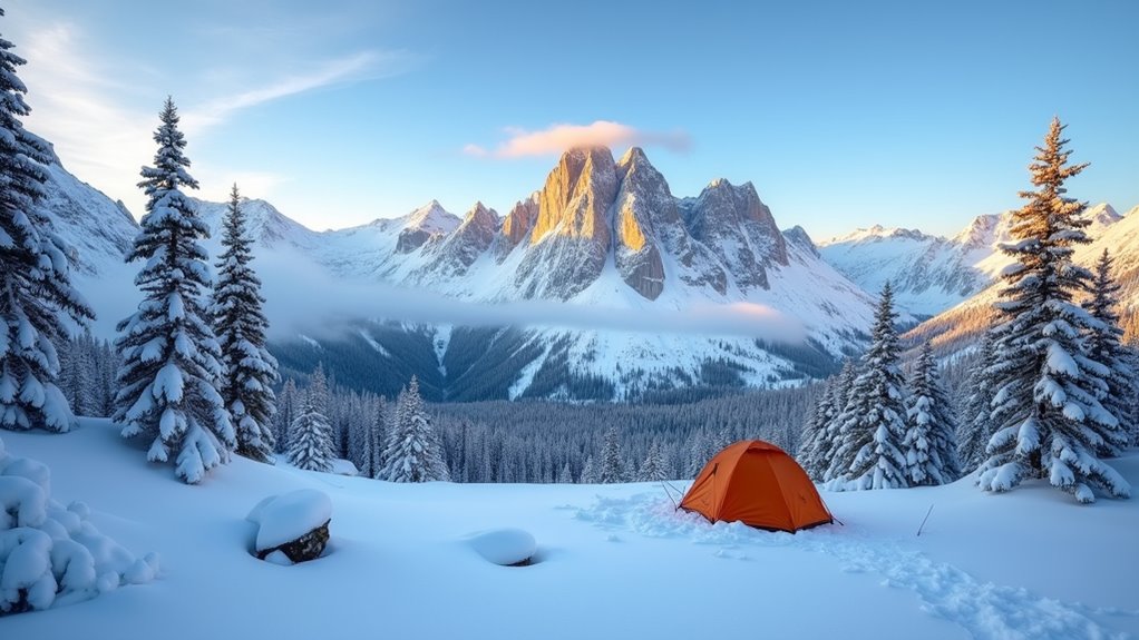 high altitude winter camping