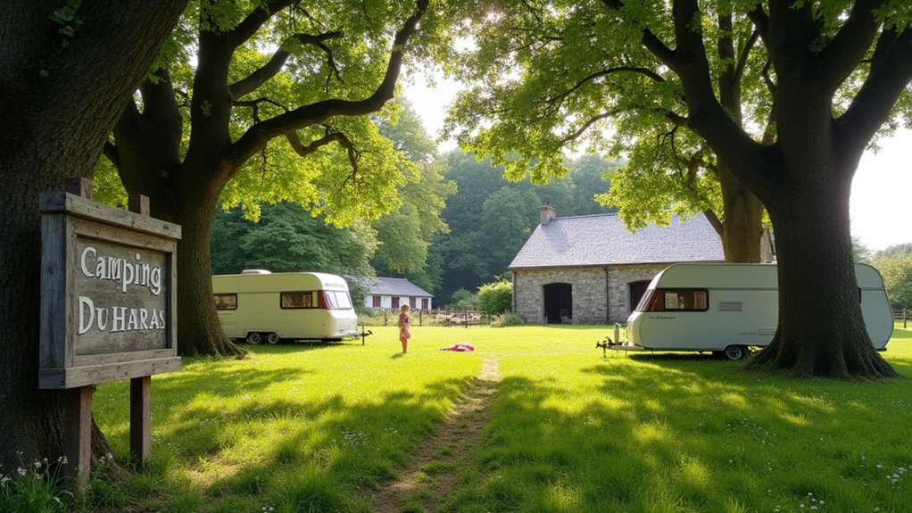 historic campsite in brittany
