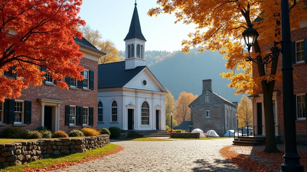 historic colonial town camping