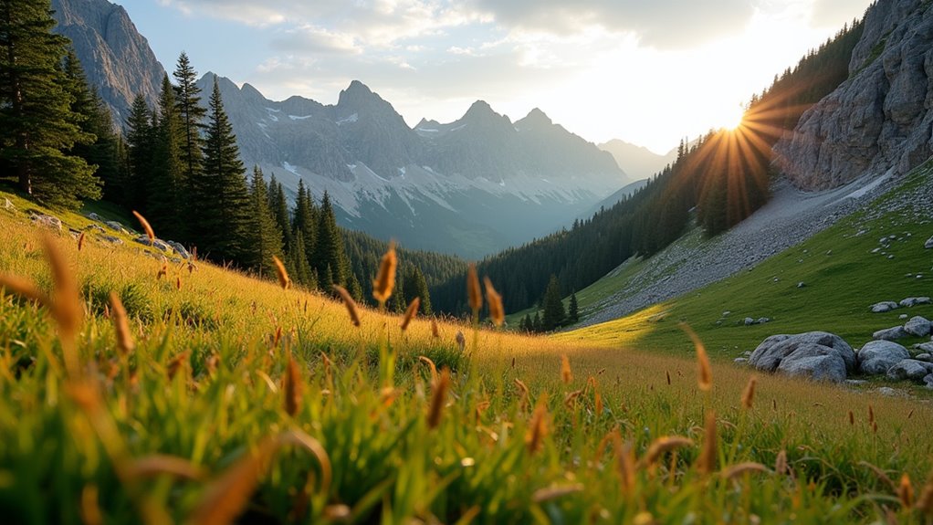 identify natural windbreaks and terrain