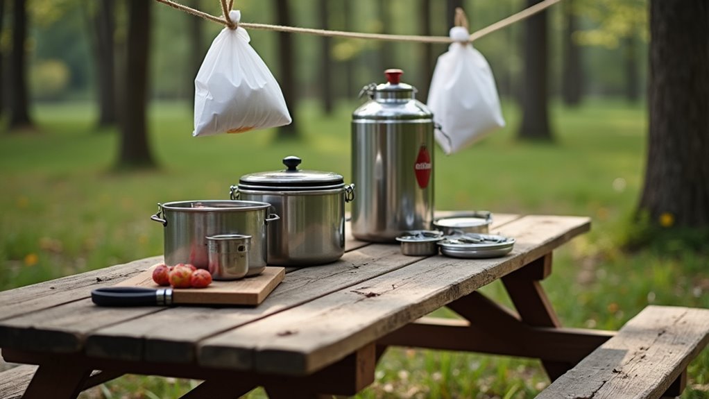 keep campsite clean and dry