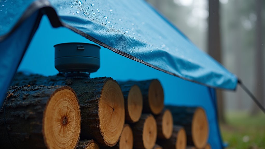keep firewood dry and protected