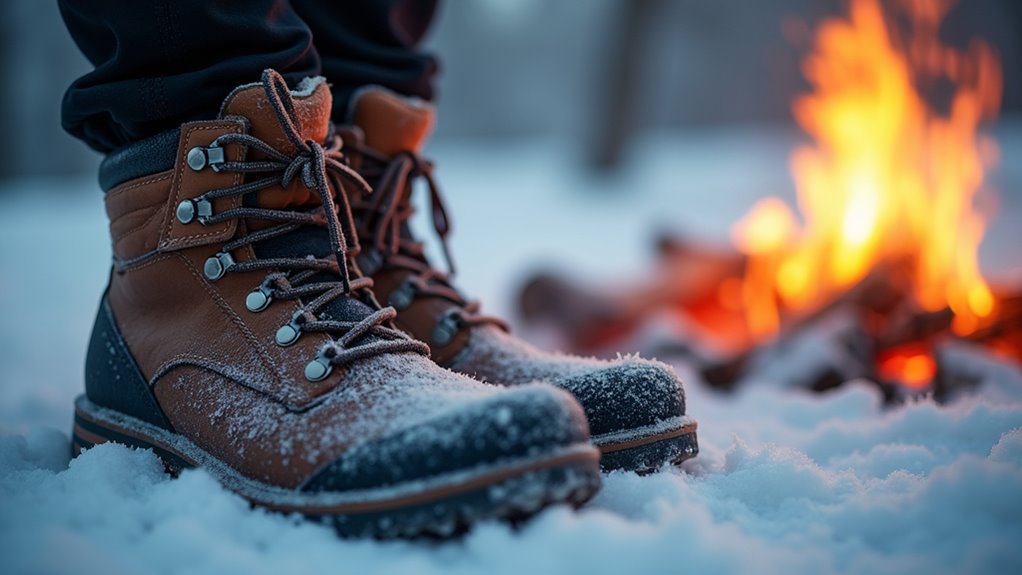 keep toes warm and dry