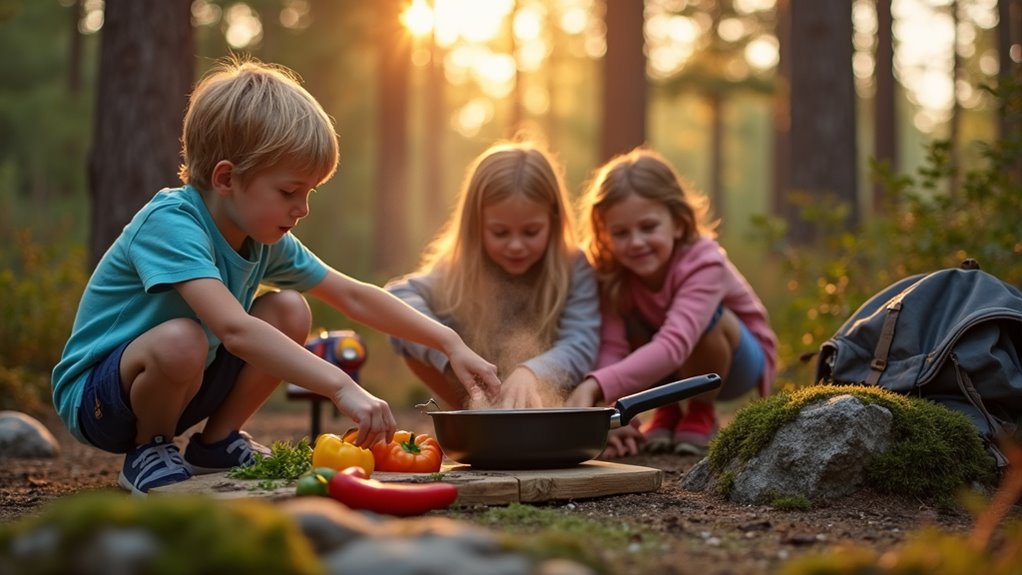 kids cooking outdoor adventures