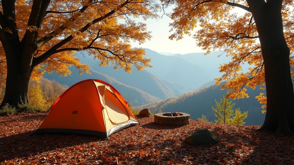 lakefront camping hiking fishing