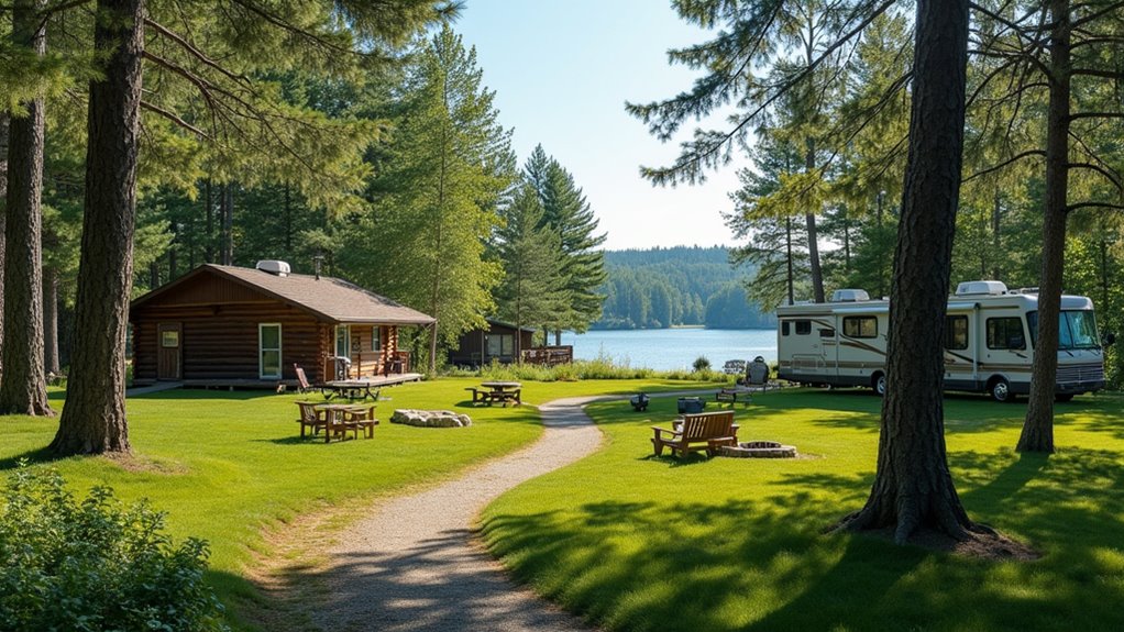 lakeside historic camping adventure