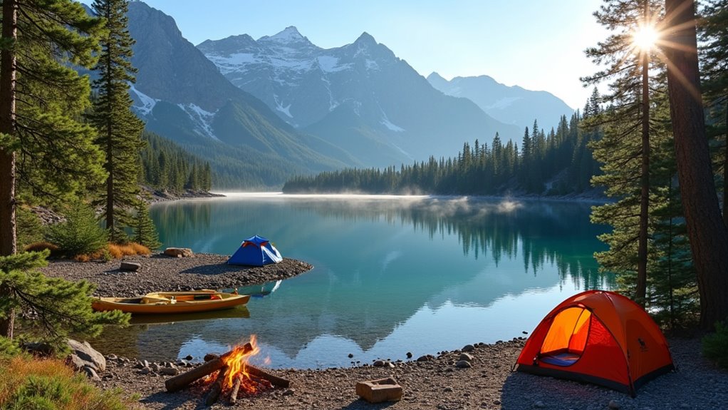 lakeside river camping options