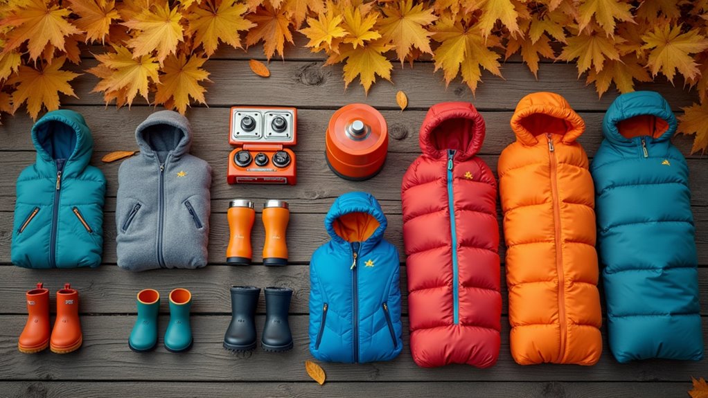 layered clothing for unpredictable weather