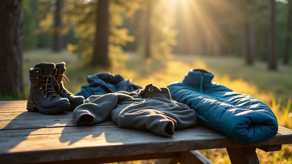layered clothing for variable weather