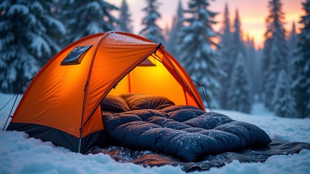layered clothing for warmth